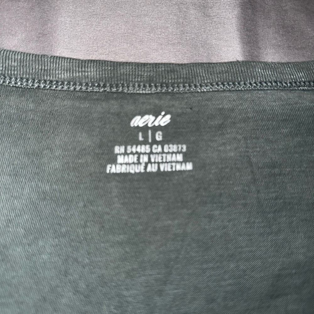 Aerie Cropped Long-Sleeve Shirt - Picture 8 of 9
